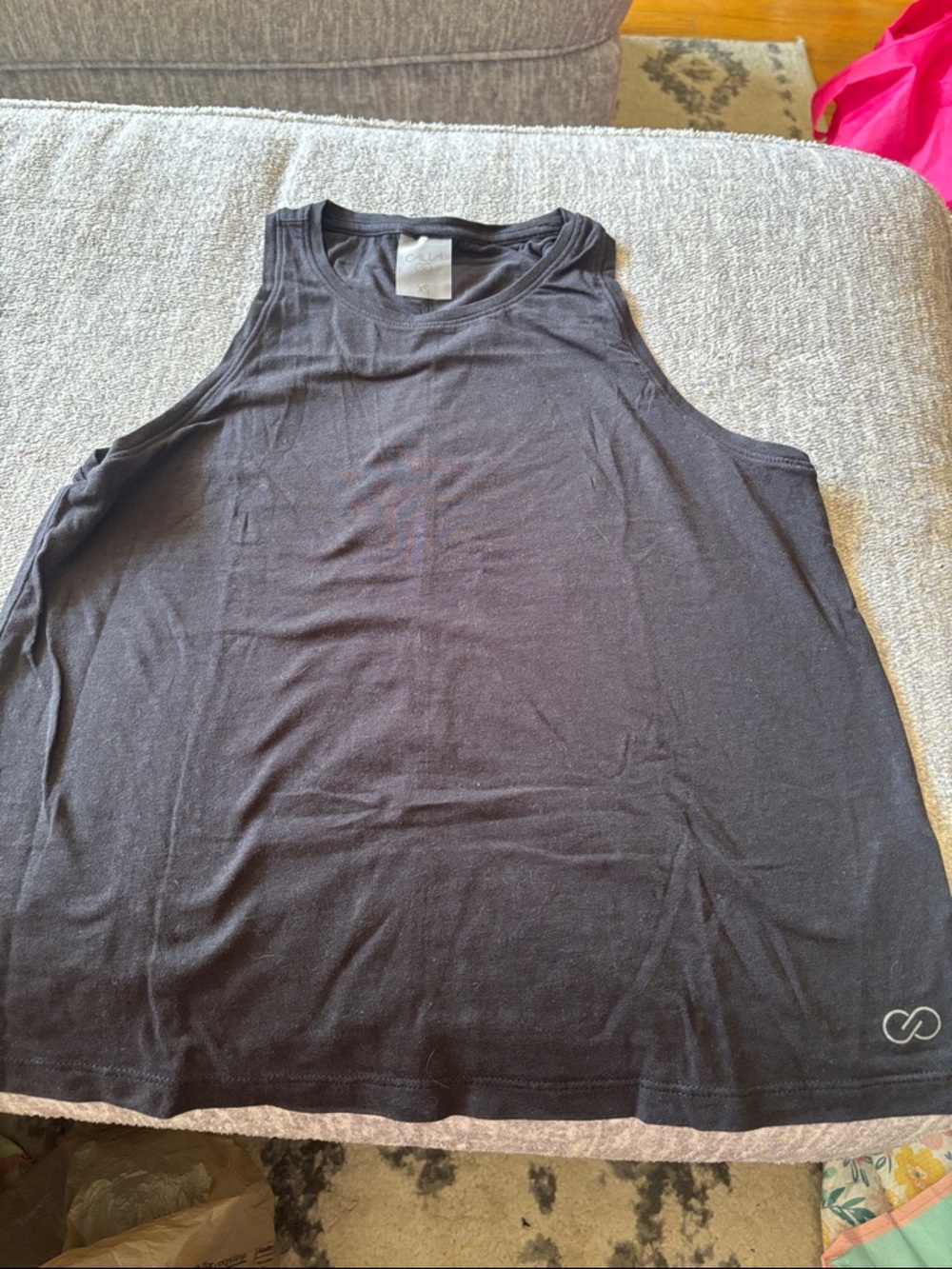 Women's Black Muscle Tank Top
